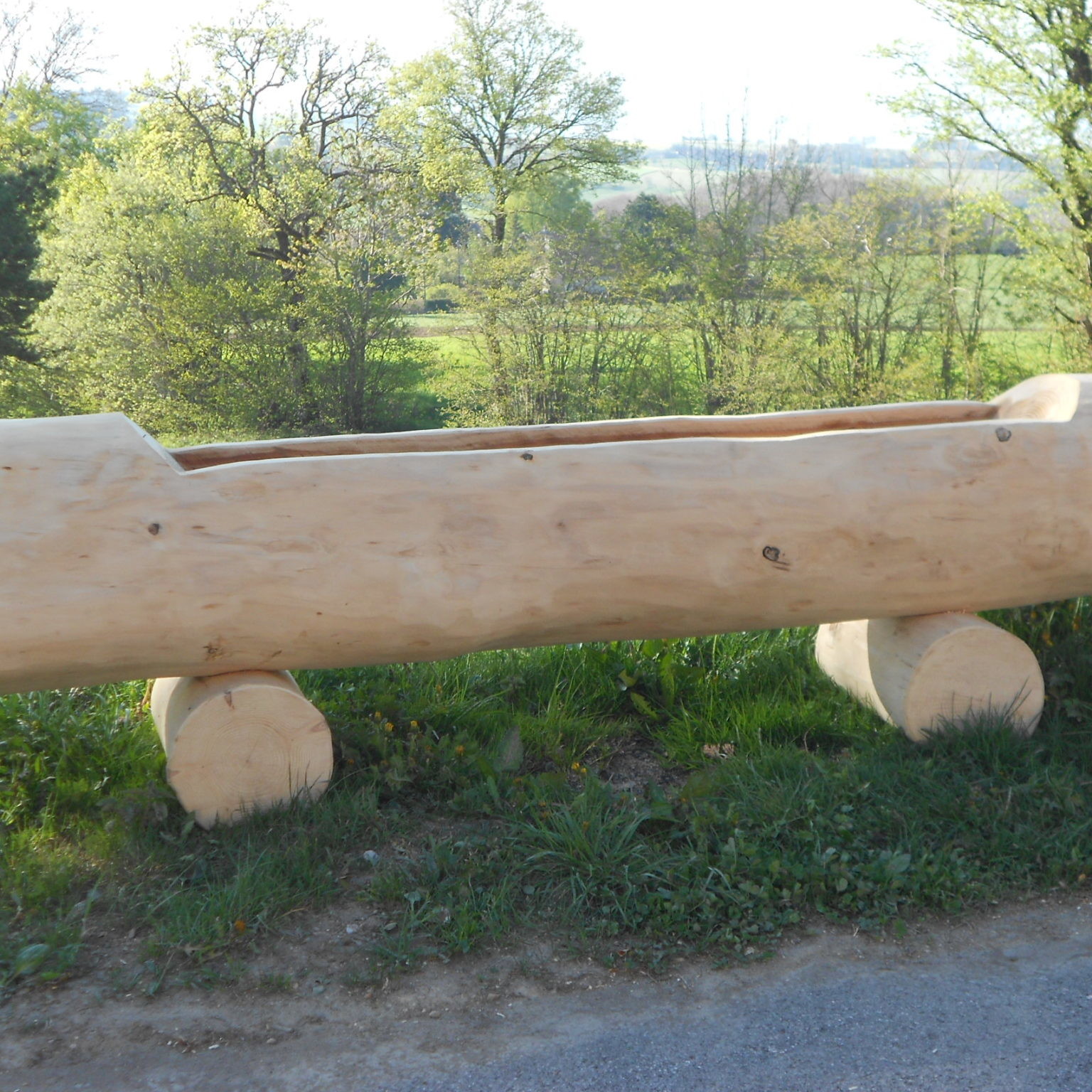 bac à fleur en bois