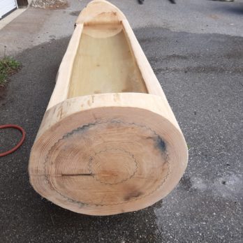 bac à fleur en bois