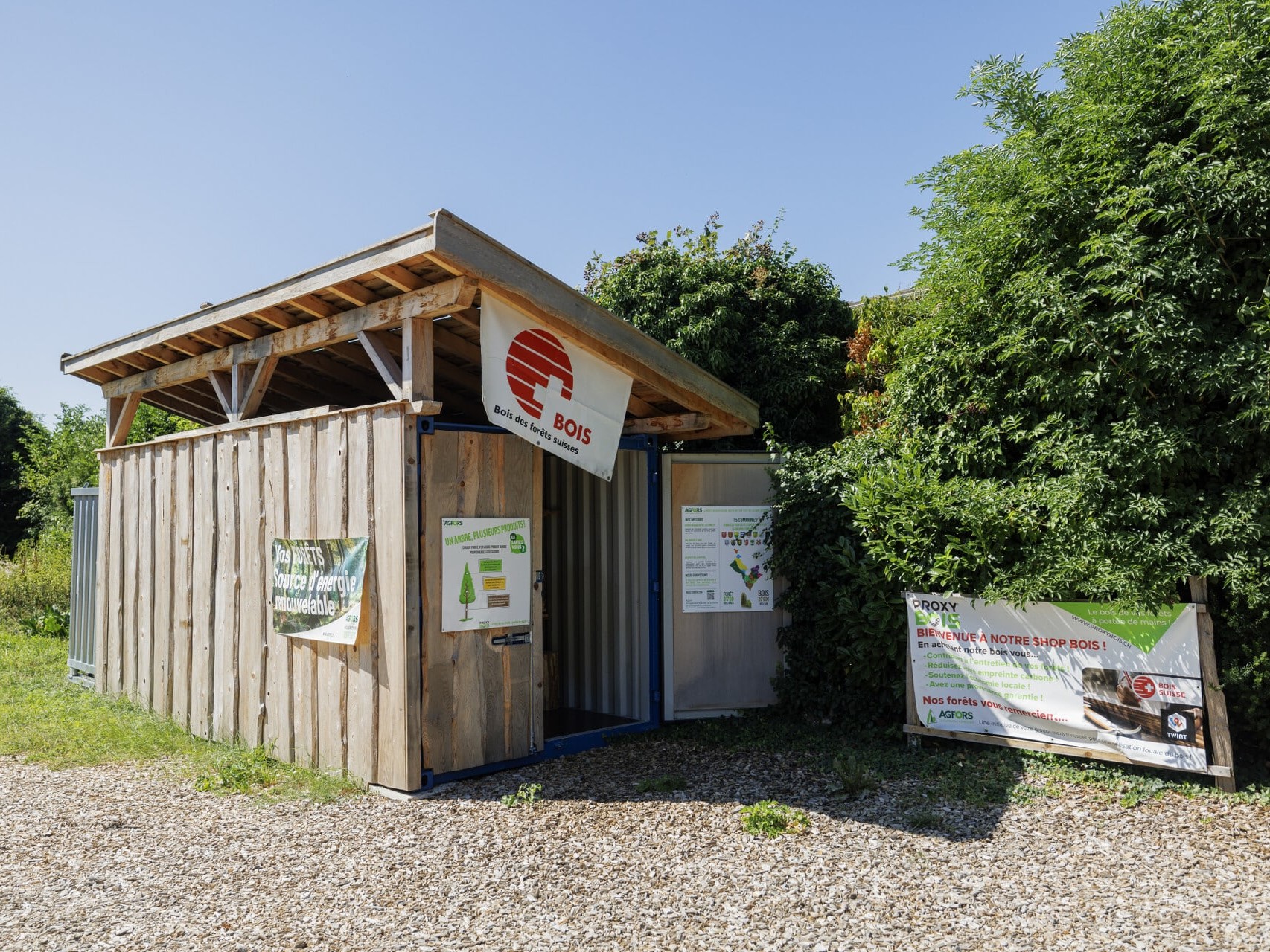 Self service de bois à Bursins
