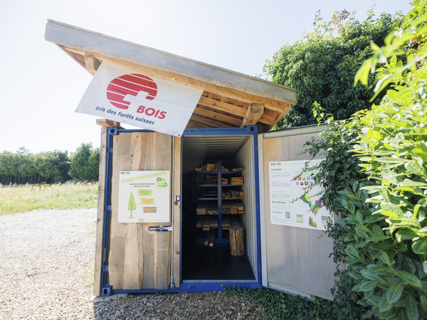 Self service de bois à Bursins
