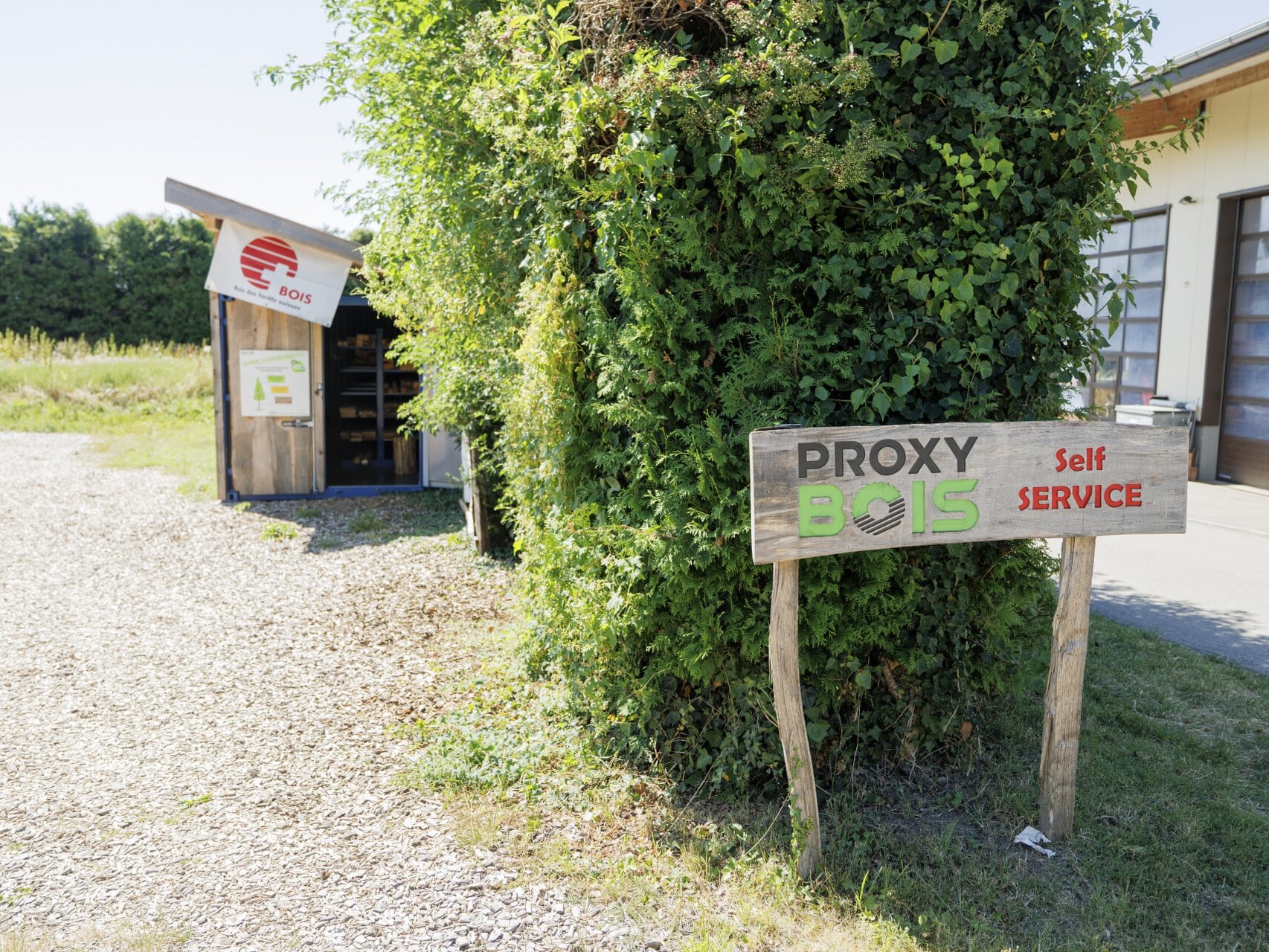 Self service de bois à Bursins